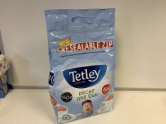 10 X BRAND NEW TETLEY DECAFE 440 TEA BAG PACKS