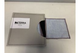 33 X BRAND NEW DATERRA PURE LINEN SET OF 4 COASTERS NILE BLUE PLUM RRP £15 EACH