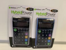 36 X BRAND NEW DATEXX HYBRID POWER DH-62 CALCULATORS IN 3 BOXES