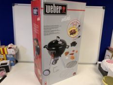 2 X BRAND NEW WEBER MINI BBQ WITH LIGHT AND SOUND