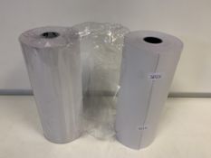 32 X BOXES OF 6 TELEX ROLLS 1 PLY 214 X 120MM WHITE