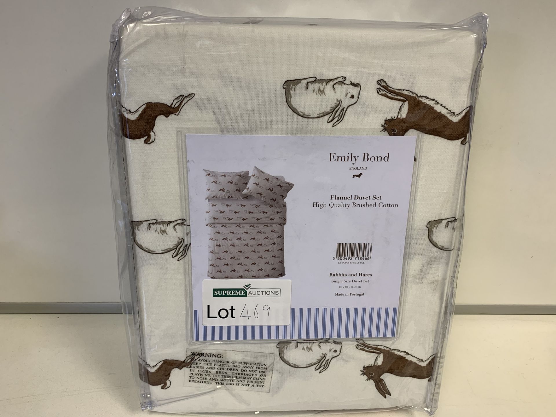3 X BRAND NEW EMILY BOND DOUBLE SIZE DUVET SETS RABBIT AND HARE STYLE RRP £100 EACH