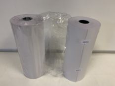 43 X BOXES OF 6 TELEX ROLLS 2PLY 214 X 120MM WHITE