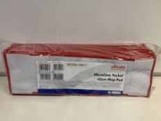 24 X BRAND NEW PACKS OF 25 VILEDA PROFESSIONAL MICRO ONE 40CM POCKET MOP PADS IN 6 4 BOXES COLOURS