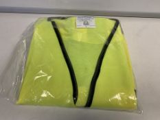 40 X BRAND NEW PRO TOUCH HI VIS WAISTCOAT WITH REFLECTIVE TAPE