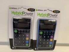 36 X BRAND NEW DATEXX HYBRID POWER DH-62 CALCULATORS IN 3 BOXES