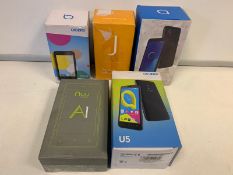 5 X BOXED MOBILE PHONES INCLUDING LE K120E, NOKIA 1, DORO 0050, ETC