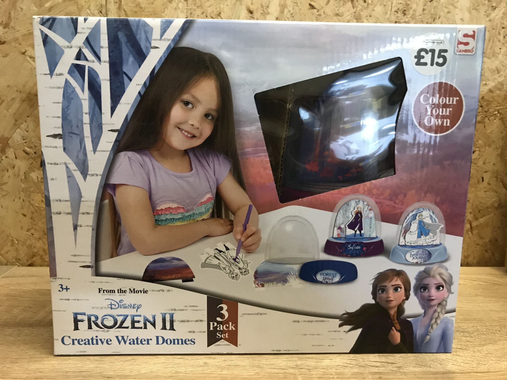 24 x BRAND NEW BOXED DISNEY FROZEN 2 CREATIVE WATER DOMES 3 PACK SET