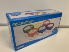 9 X BRAND NEW TICKIT RAINBOW VIEWERS 3 X MAGNIFICATION GLASSES