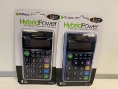 36 X BRAND NEW DATEXX HYBRID POWER DH-62 CALCULATORS IN 3 BOXES