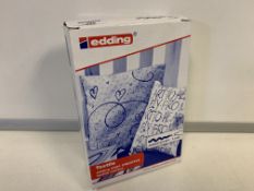 16 X BRAND NEW PACKS OF 10 EDDING ASSORTED TEXTILE MARKER PENS