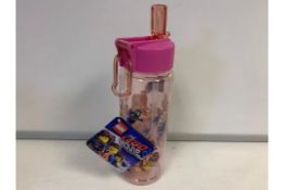 72 x BRAND NEW PACKAGED LEGO MOVIE WATER BOTTLE WITH STRAW