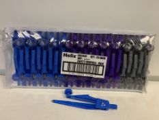 300 X BRAND NEW HELIX SAFETY COMPASS VARIOUS COLOURS IN 1 BOX