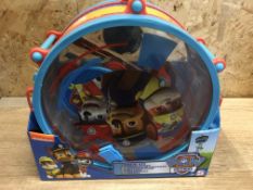 24 x BRAND NEW BOXED PAW PATROL DRUM KITS - INCLUDES DRUM & STICKS, FLUTE, CASTANETS, TAMBOURINE,