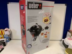 2 X BRAND NEW WEBER MINI BBQ WITH LIGHT AND SOUND