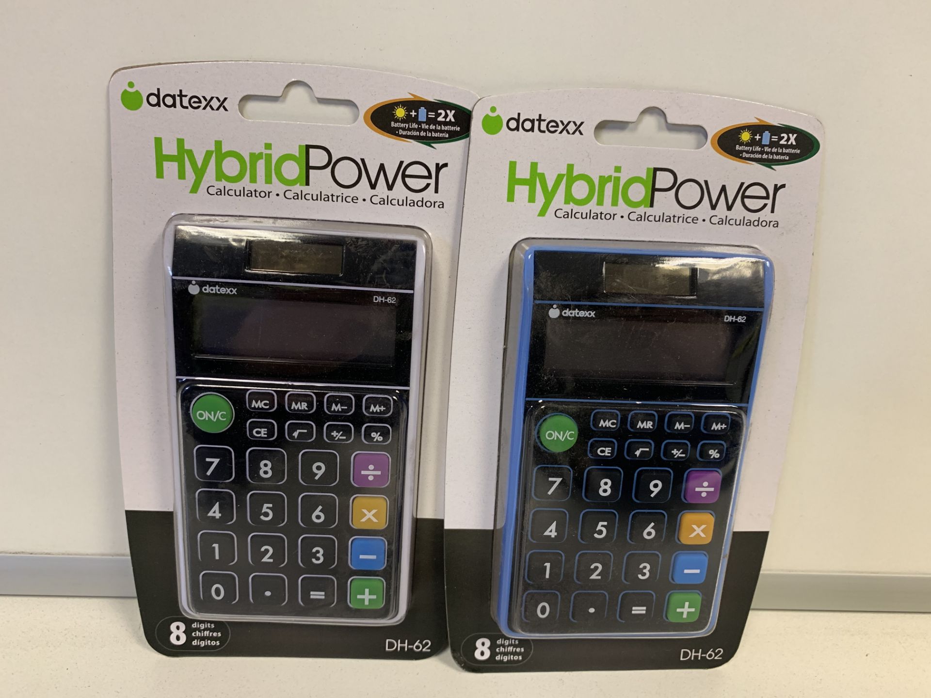 36 X BRAND NEW DATEXX HYBRID POWER DH-62 CALCULATORS IN 3 BOXES