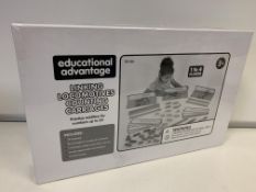 7 X BRAND NEW EDUCATIONAL ADVANTAGE 1-4 PLAYER LINKING LOCOMOTIVES COUNTING CARRIAGES RRP £69.99