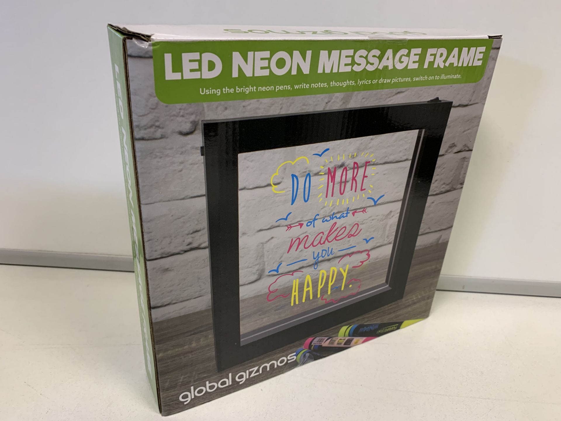 24 X BRAND NEW GLOBAL GIZMOS NEON GLOW FRAMES IN 2 BOXES