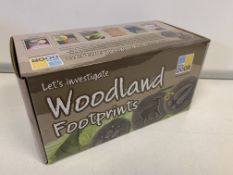 9 x NEW LETS INVESTIGATE WOODLAND FOOTPRINTS