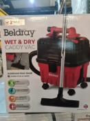 2 X BRAND NEW BELDRAU WET AND DRY CADDY VACS