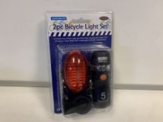 20 x NEW 2 PIECE BIKE LIGHT SETS (FRONT & REAR)