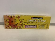 18 X BRAND NEW CRAY-PAS JUNIOR ARTIST 12 PACK OF OIL PASTELS