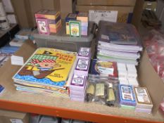 MIXED EUCATIONAL LOT INCLUDING FLIP IT LEARNING CARDS, STORY BOOKS, LEARNING CD'S, PROJECT BOOK
