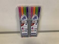 20 x NEW STAEDTLER FINLINER TRIPLUS 4 PACK - ASSORTED COLOURS