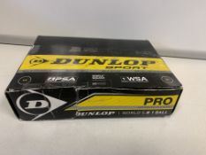 4 X BRAND NEW PACKS OF 12 DUNLOP PRO SQUASH BALLS