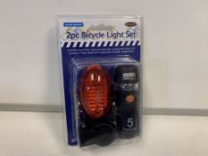 20 x NEW 2 PIECE BIKE LIGHT SETS (FRONT & REAR)