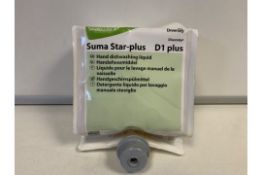 4 X BRAND NEW SUMA STAR PLUS D1 PLUS 1.5L HAND DISHWASHING LIQUID IN 1 BOX RRP £150