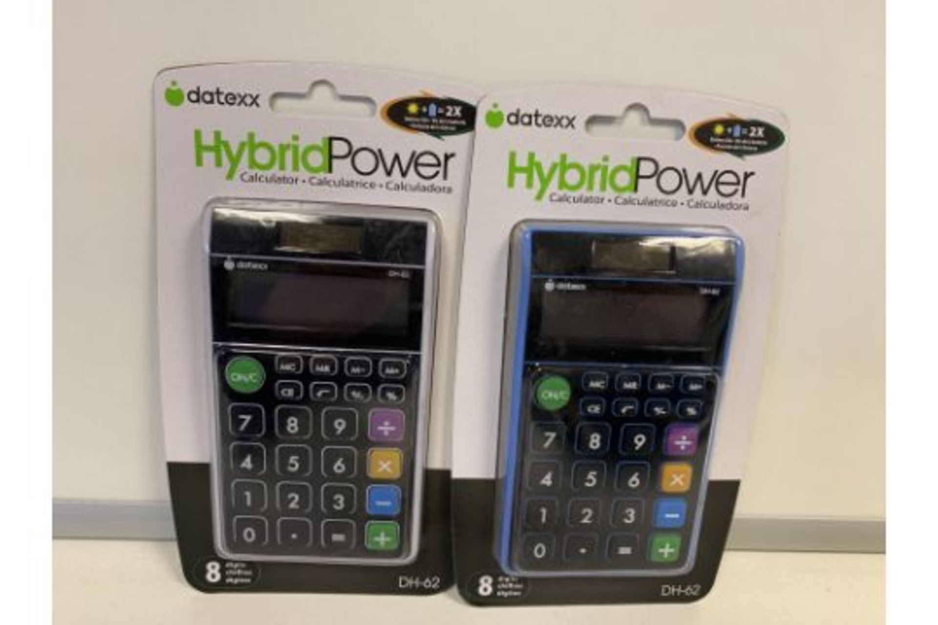 36 X BRAND NEW DATEXX HYBRID POWER DH-62 CALCULATORS IN 3 BOXES