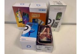 5 X RETAIL BOXED MOBILE PHONES INCLUDING DORO 6520, ALCATEL A5, NOKIA 1 ETC