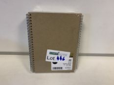 45 x NEW RHINO TWINWIRE BOOK A5 160 PAGS - RECYCLED NOTEBOOKS