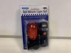 20 x NEW 2 PIECE BIKE LIGHT SETS (FRONT & REAR)