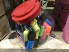 4 X PACKS OF 50 SWASH MINI HIGHLIGHTER PENS IN VARIOUS COLOURS