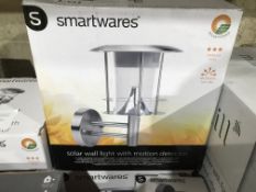 SMARTWARES SOLAR WALL LIGHT WITH MOTION DETECTOR