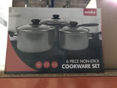 BRAND NEW ANIKA 6 PIECE NON STICK COOKWARE SET