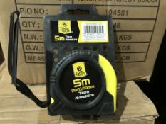 10 X BRAND NEW TOOL TECH 5M TAPE MEASURES