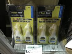 20 X TOOL TECH SETS OF 2 EXTRA STRONG SUPER GLUE