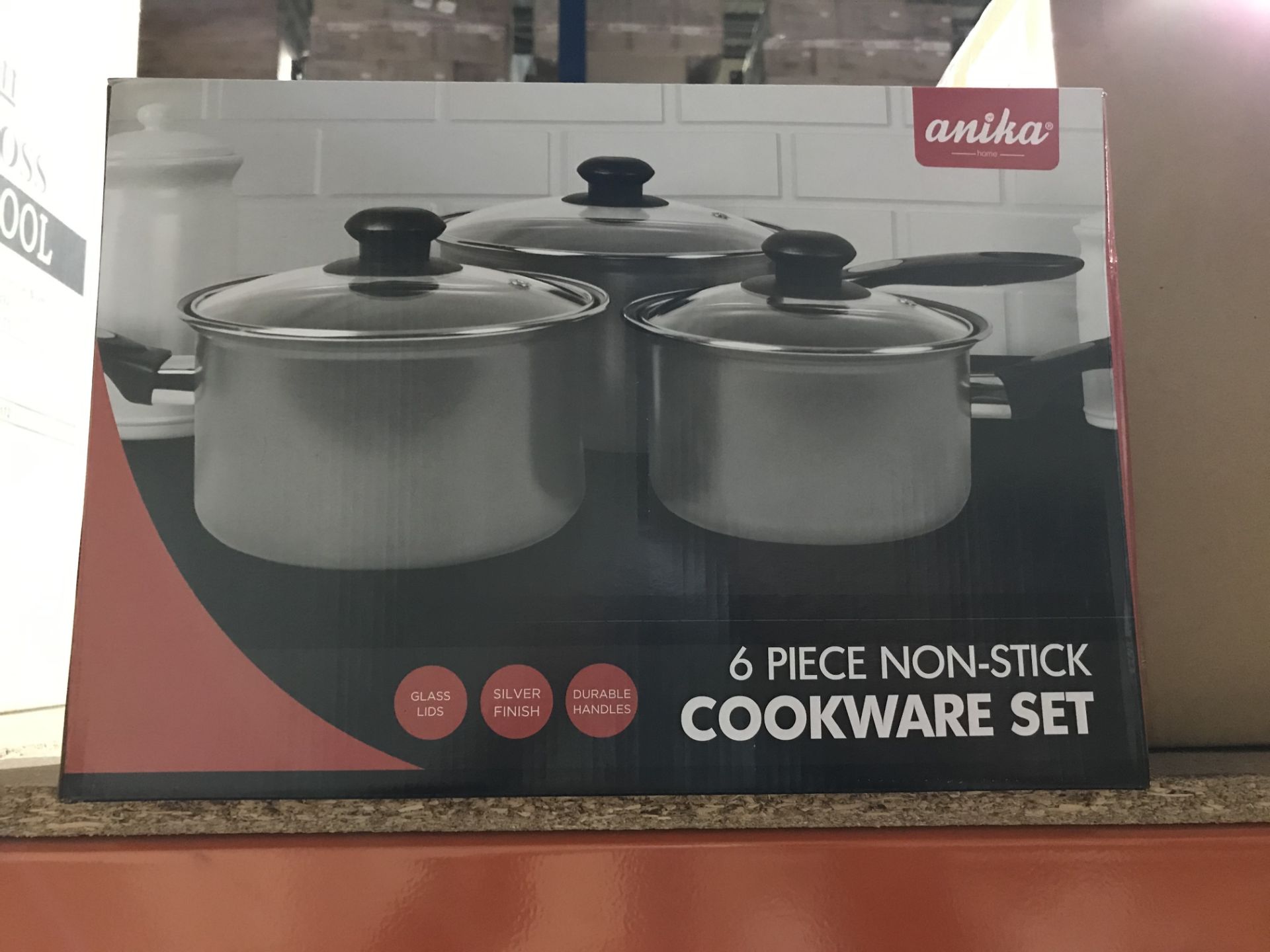 BRAND NEW ANIKA 6 PIECE NON STICK COOKWARE SET