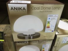 2 X ANIKA OPAL DOME LAMPS TOUCH ACTIVATED