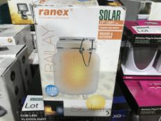 2 X RANEX RAILAY SOLAR LED LIGHTS