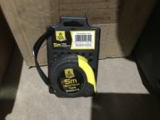 11 X TOOL TECH 5M TAPE MEASURES