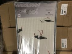 BRAND NEW EMILY BOND DOUBLE DUVET COVER SET WITH OYSTER CATEKER DETAIL