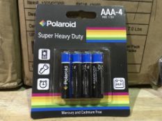 19 X PACKS OF 4 AAA POLAROID SUPER HEAVY DUTY BATTERY