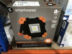 2 X SMARTWARES LED WORK LIGHT RECHARGEABLE