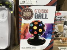 3 X GLOBAL GIZMOS 6" DISCO BALL