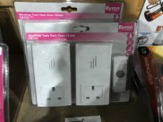 BYRON WIREFREE TWIN PACK DOOR CHIME
