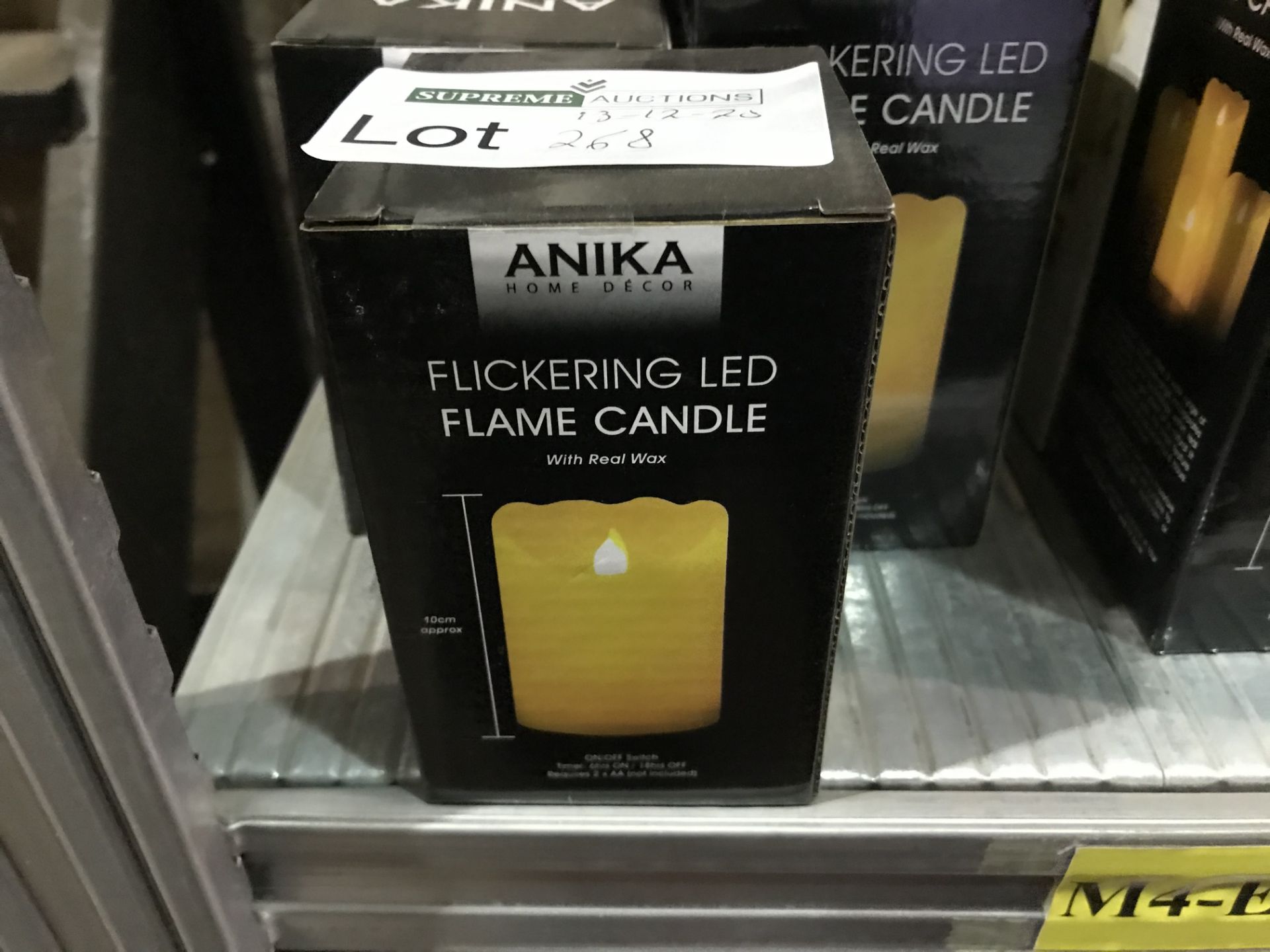 9 X ANIKA FLICKERING FLAME CANDLES